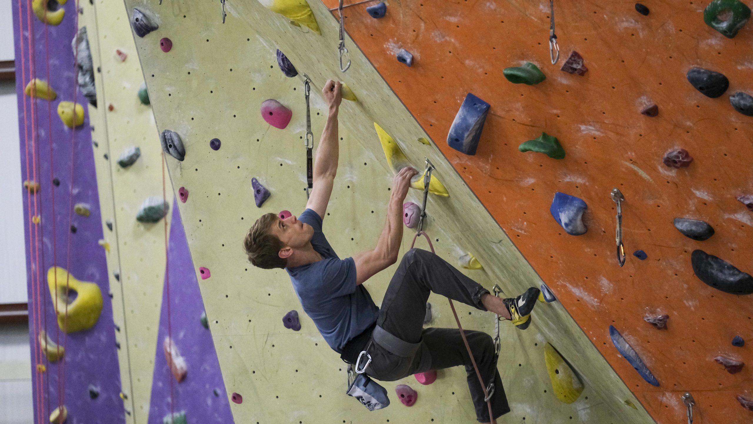lead climber at vertical adventures