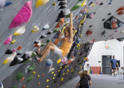 youth climber on wall