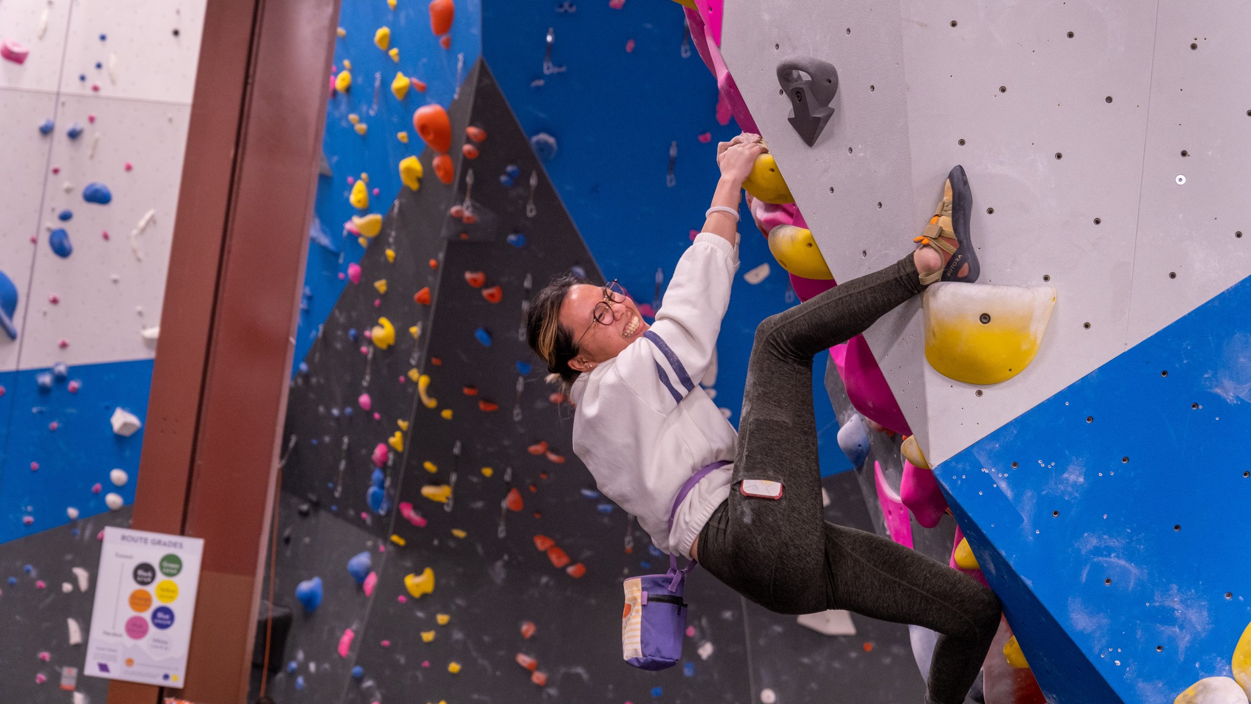 Climber Bouldering