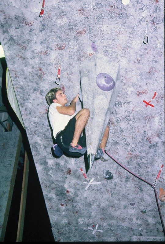 original lead wall at Vertical Adventures